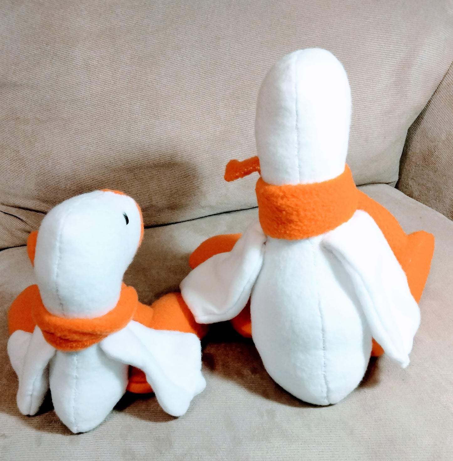 Duck rattle-  Small. Stuffed Animal.